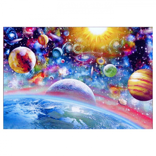 Алмазная мозаика «Космический микс» 45 × 30 см, 37 цветов