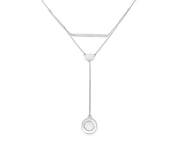 Колье из серебра без вставки, Ю-55009р