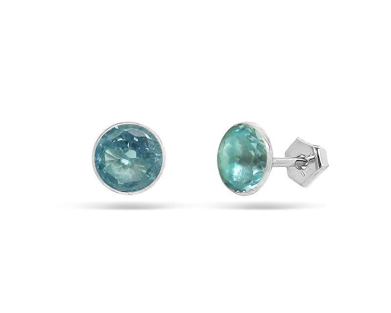 Серьги из серебра куб.циркон., ТРпс-002г
