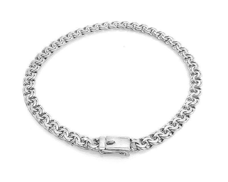 Браслет из серебра без вставки, ТР-бисмарк коробка 0,9