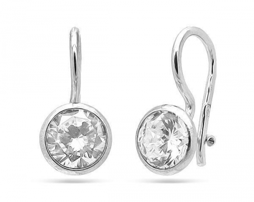 Серьги из серебра куб.циркон., ТРдс-002