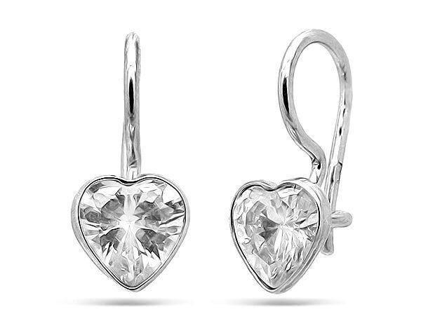 Серьги из серебра куб.циркон., ТРдс-009