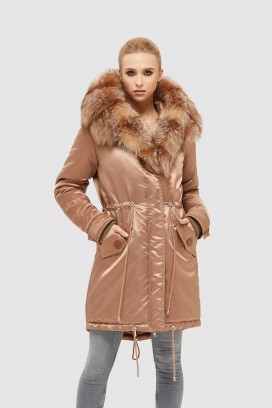 Mila Nova Зимняя парка П-96 Капучино