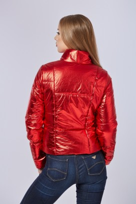 Mila Nova Куртка К-74 металлик Красный