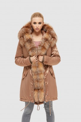 Mila Nova Зимняя парка П-96 Капучино