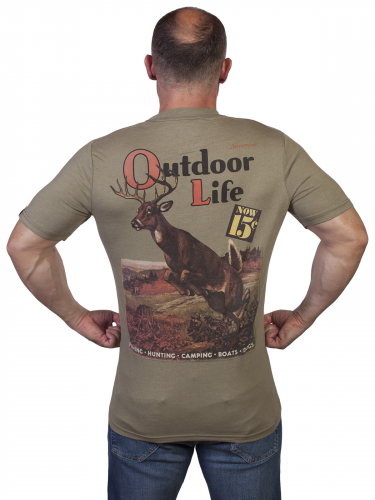 Мужская милитари футболка Outdoor life. Можно поднимать руки, не оголяя живот! №138