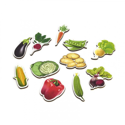 Пазл-набор «Овощи, фрукты, ягоды» (дер.коробка), 111401