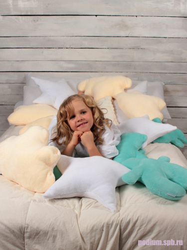 Подушка детская декоративная Bebe Liron Зефирки (мятный , бежевый , белый )