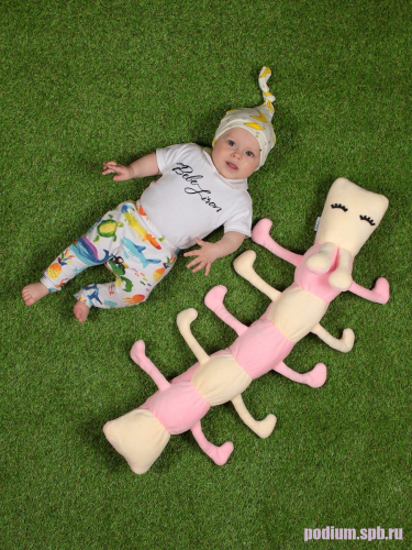 Подушка детская декоративная Bebe Liron Жужа бежевый, розовый