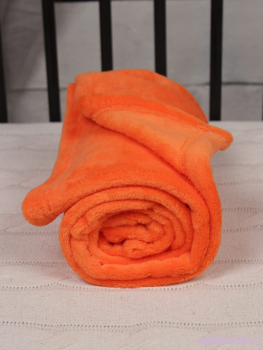 Плед покрывало с подушкой для новорожденных Bebe Liron Мишка (комплект) оранжевый