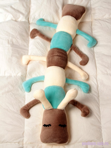 Подушка детская декоративная Bebe Liron Жужа мятный, коричневый, бежевый