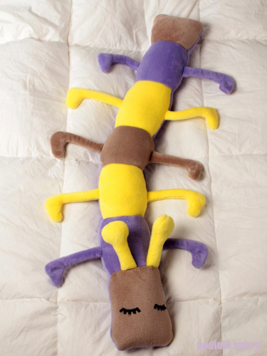 Подушка детская декоративная Bebe Liron Жужа сиреневый, коричневый, желтый