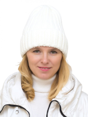 Шапка зимняя женская Кэмерон (Цвет молочный), размер 56-58; 58-60, шерсть 30%