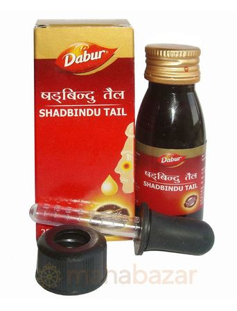 Масляные капли Шадбинду, для лечения уха-горла-носа, 25 мл, производитель Дабур