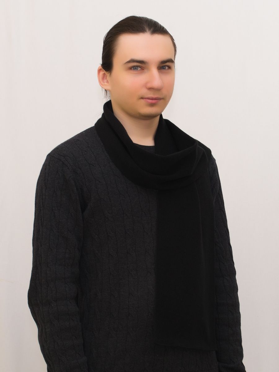 Шарф мужской Бенджамин (Цвет черный), Один размер