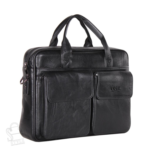 Портфель мужской 1802-01 black Jeep