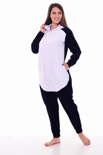 Пижама женская Кигуруми Панда 1-187 (темно-синий)