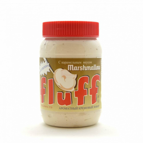 Зефир Fluff кремовый Маршмеллоу с карамельным вкусом 213гр