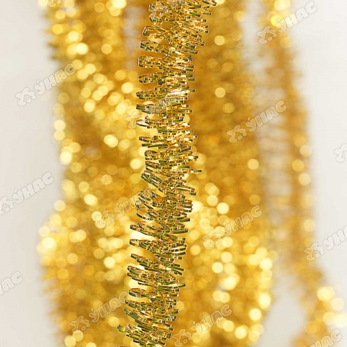 Мишура YТ22-23А золото d-2,5см L2м (барашек) (ЗАПАЙКА 10шт)