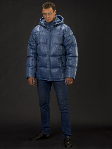 Куртка зимняя мужская Merlion СМ-2 (индиго клетка)