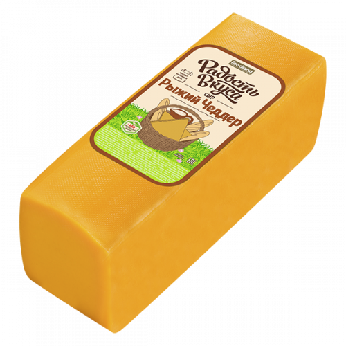 Сыр Рыжий Чеддер 45% Семикаракорский 4 кг