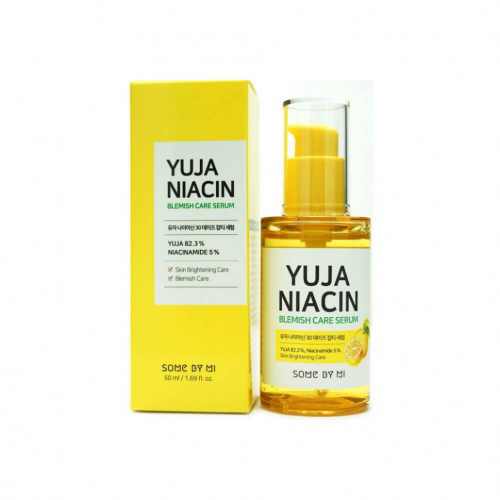 SOME BY MI YUJA NIACIN ANTI-BLEMISH SERUM Сыворотка для проблемной кожи с экстрактом юдзу и ниацинамидом 50мл