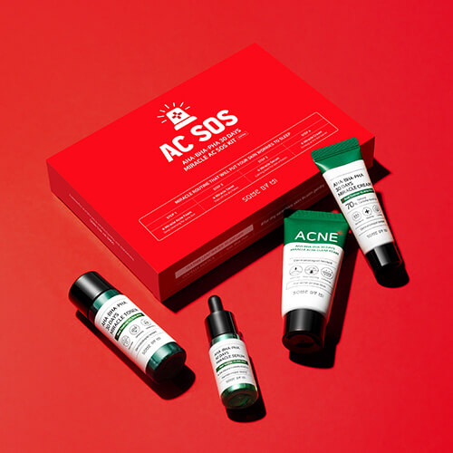 SOME BY MI AHA·BHA·PHA 30 DAYS MIRACLE AC SOS KIT Набор: тонер, сыворотка, крем для лица, пенка 30мл+10мл+20г+30мл