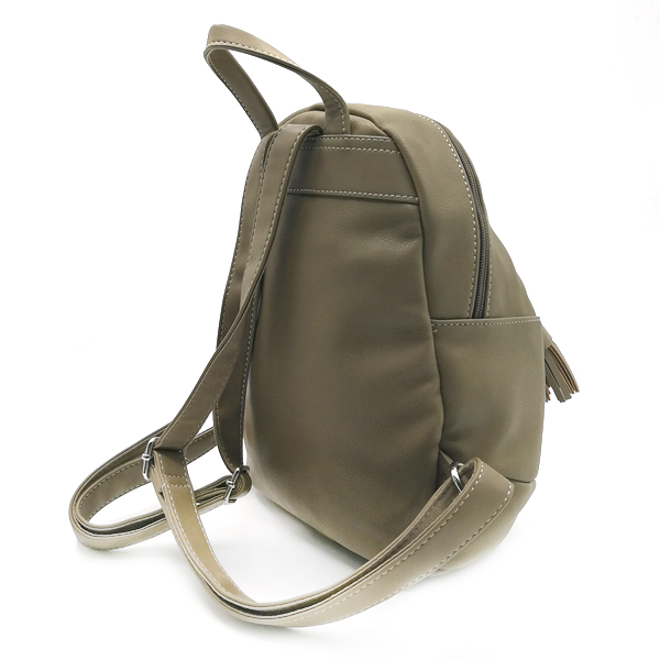 СКИДКА. Рюкзак городской из искусственной кожи David Jones. 5712-4 khaki