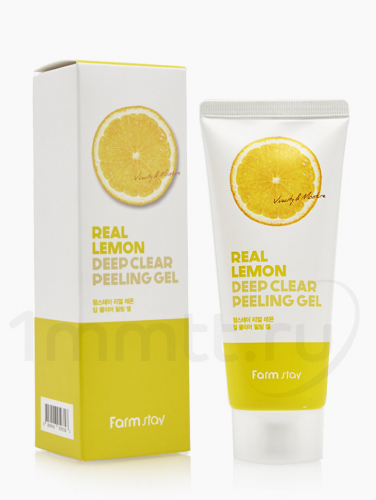 Пилинг-гель с лимоном FARMSTAY Real Lemon Deep Clear Peeling Gel