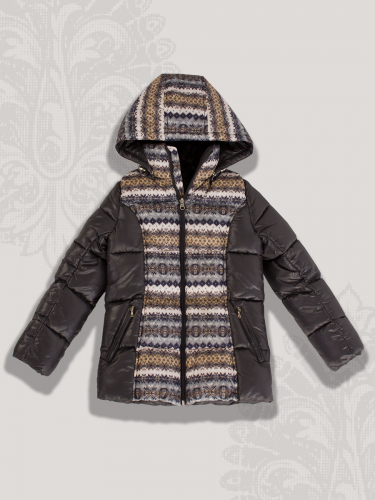 Куртка зимняя для девочки Merlion Рената (серый)