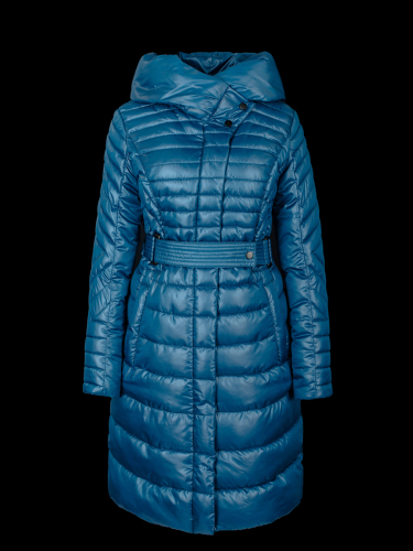 Пальто женское на синтепухе Merlion Alina (синий) б/м
