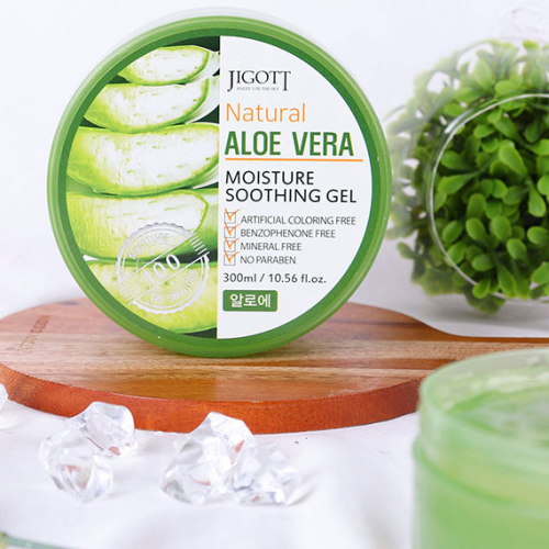 Гель успокаивающий и увлажняющий с алоэ JIGOTT Natural Aloe Vera Moisture Soothing Gel