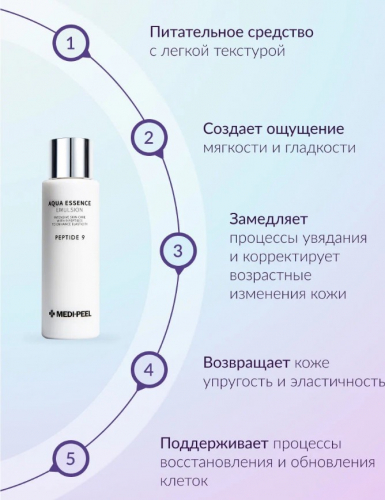 MEDI-PEEL PEPTIDE 9 AQUA ESSENCE EMULSION Увлажняющая эмульсия на основе 9 пептидов 250 мл