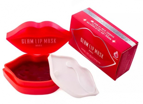 750рПатчи для губ гидрогелевые BEAUUGREEN Hydrogel Glam Lip Mask Rose 20шт