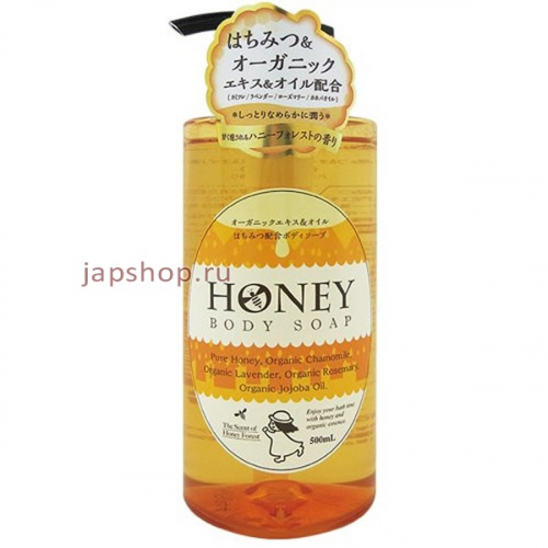 Funs Honey Oil Гель для душа увлажняющий с экстрактом меда и маслом жожоба, 500 мл (4902050620183)