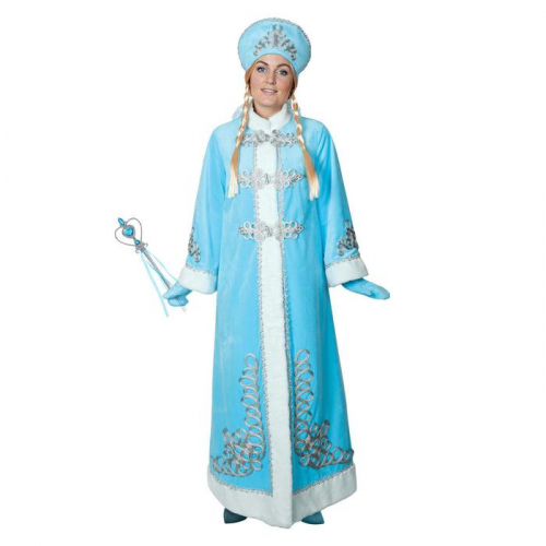 Карнавальный костюм «Снегурочка с декором», р. 46, рост 170 см