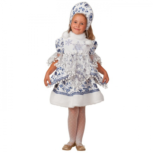Карнавальный костюм «Снегурочка Внучка», блузка, юбка, головной убор, р. 36, рост 140 см