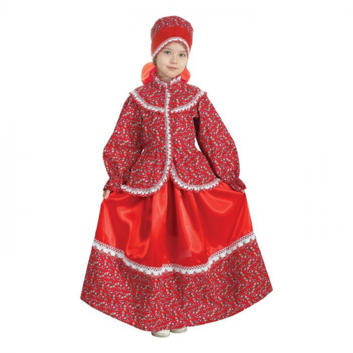 Русский народный костюм «Забава», головной убор, блуза, юбка, рост 140 см