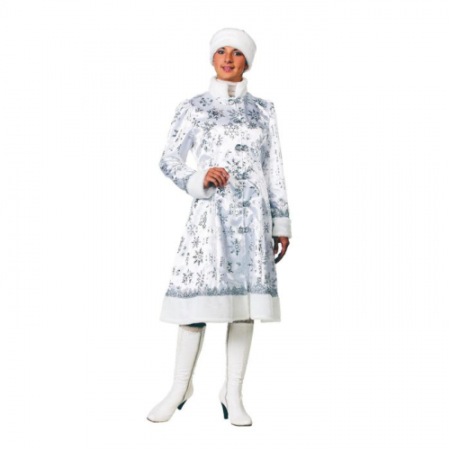 Карнавальный костюм «Снегурочка» сатин, белая, размер 48-50, рост 176 см