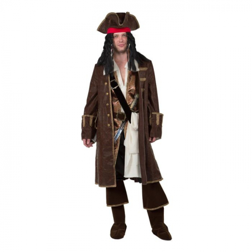Карнавальный костюм «Капитан Джек Воробей», (бархат и парча), р. 48, рост 182 см