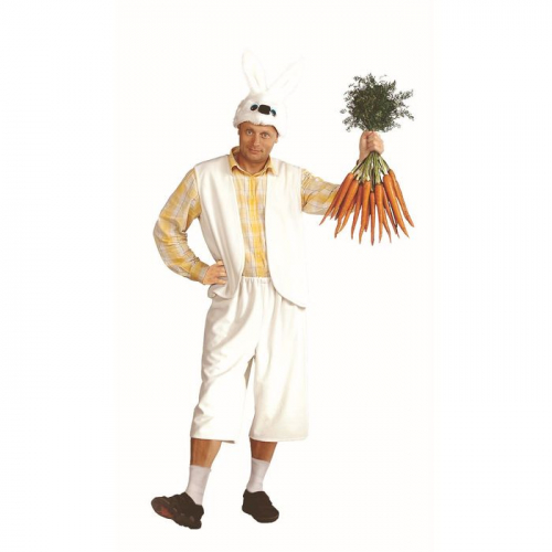 Карнавальный костюм «Заяц», для взрослых, плюш, размер 52-54