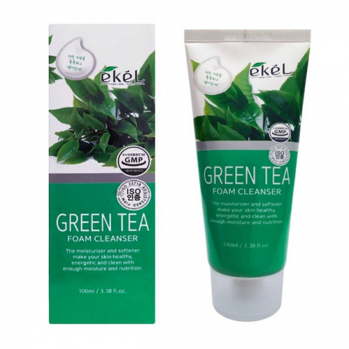 EKEL Foam Cleanser Green Tea Пенка для умывания с экстрактом зеленого чая 180 мл
