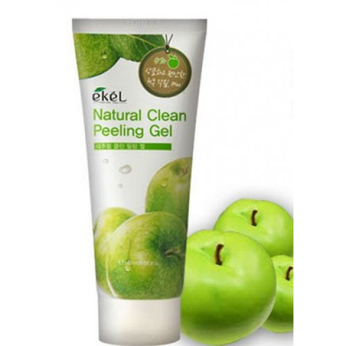 EKEL Natural Clean peeling gel Apple Пилинг-скатка с экстрактом зеленого яблока 180мл