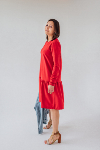 223 Платье Карина, красный