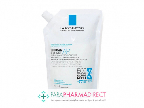 La Roche Posay Lipikar Syndet AP+ Crème Lavante Relipidante Eco-Recharge 400ml