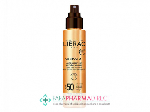 Lierac Sunissime SPF50+ Lait Solaire Protecteur Energisant Anti-Age Global 100ml