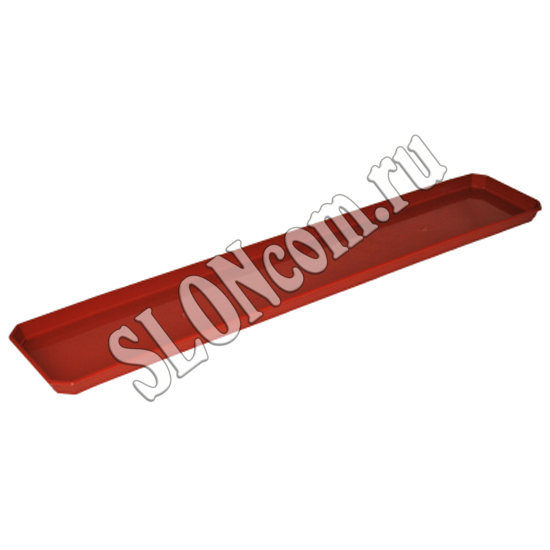 Поддон для балконного ящика 80 см, терракотовый. sloncom