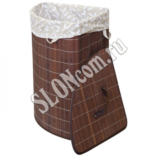 Корзина для белья BLB-07-D, бамбук 35*35*50 см