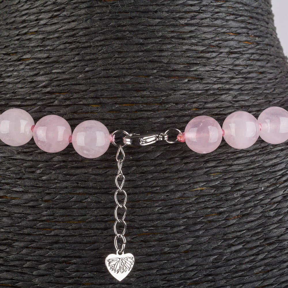 Радуга Самоцветов Бусы из Розового кварца (Бразилия)