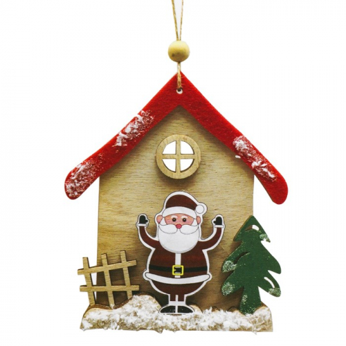 Набор для творчества - создай ёлочное украшение «Дом Деда Мороза»